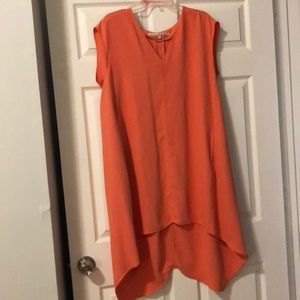 Rachel Roy Coral Cap Sleeve Dress
